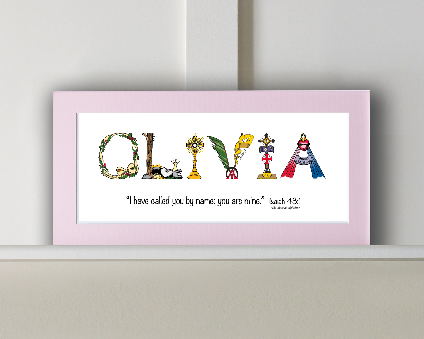 Personalized Name Art - Matted or Framed Print