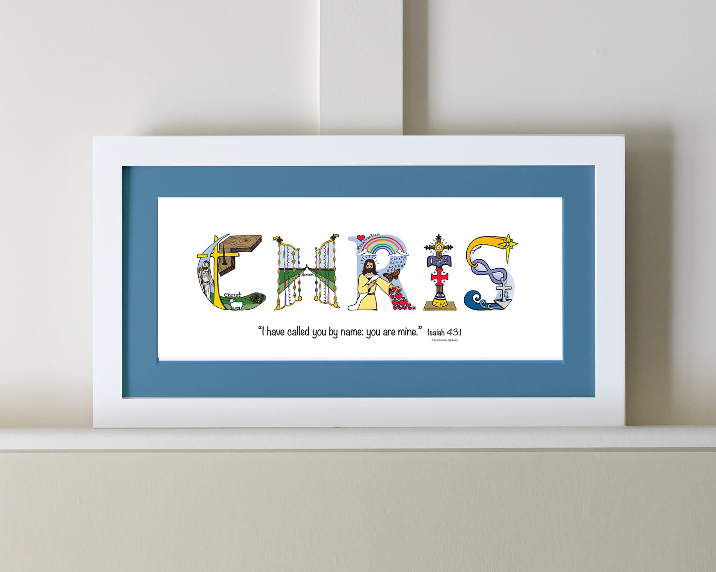 Personalized Name Art - Matted or Framed Print