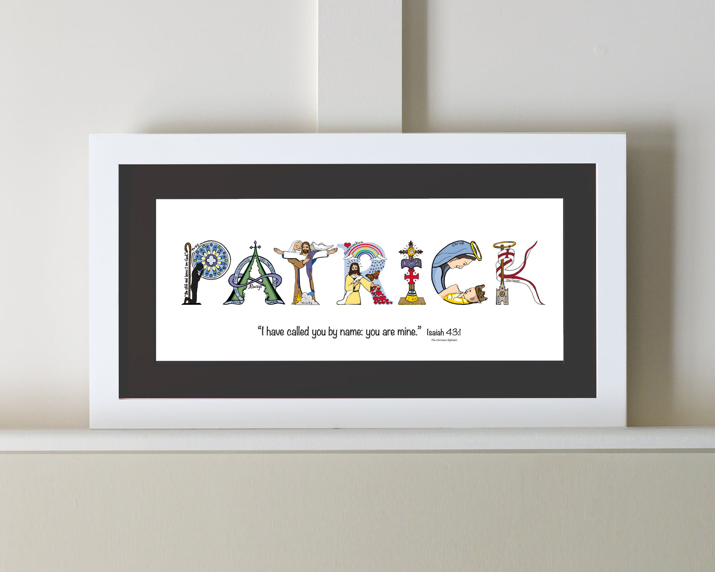 Personalized Name Art - Matted or Framed Print