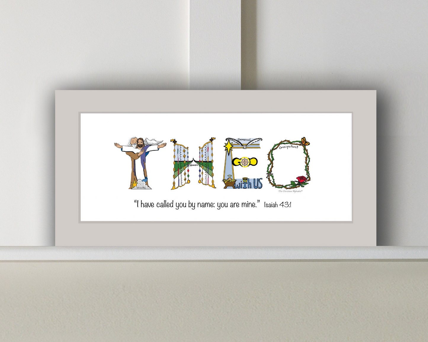 Personalized Name Art - Matted or Framed Print