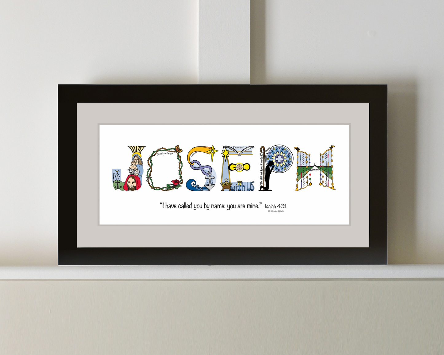 Personalized Name Art - Matted or Framed Print